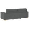 vidaXL 3-Seater Sofa Dark Grey 180 cm Fabric