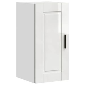 vidaXL Kitchen Wall Cabinet "Porto" High Gloss White Engineered Wood