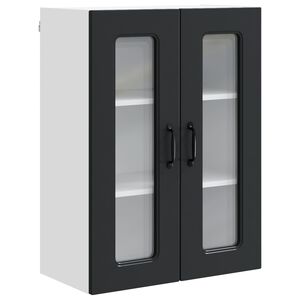 vidaXL Dishwasher Panel Kalmar Black 60 x 31 x 80 cm Engineered Wood