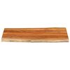 vidaXL Table Top 100x60x3.8 cm Rectangular Solid Wood Acacia Live Edge