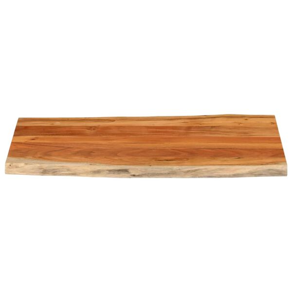 vidaXL Table Top 100x60x3.8 cm Rectangular Solid Wood Acacia Live Edge