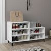 vidaXL Shoe Cabinet High Gloss White 102x36x60 cm Engineered Wood