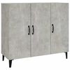 vidaXL Sideboard Concrete Grey 90x34x80 cm Engineered Wood