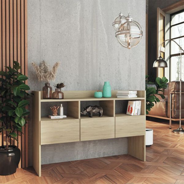 vidaXL Sideboard Sonoma Oak 105x30x70 cm Engineered Wood