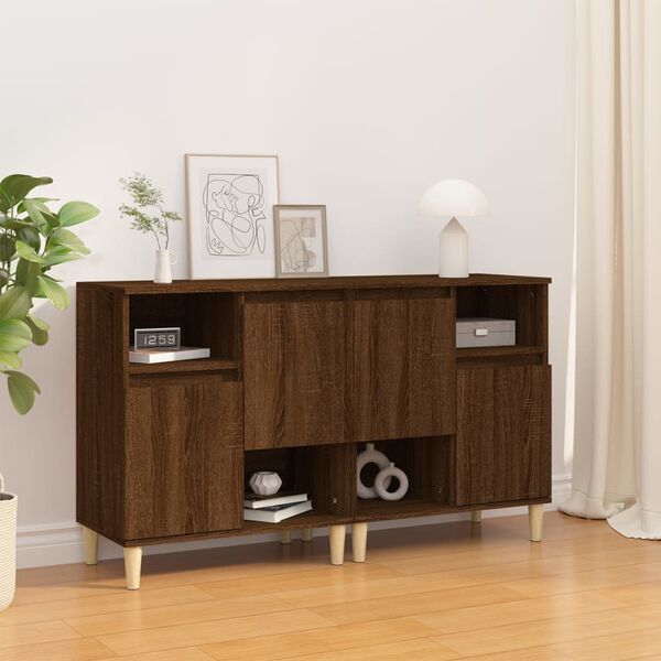 vidaXL Sideboards 2 pcs Brown Oak 60x35x70 cm Engineered Wood