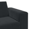 vidaXL Living Room Couch 3 pcs Black