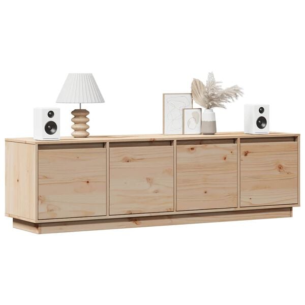 vidaXL TV Cabinet 156x37x45 cm Solid Wood Pine
