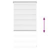 vidaXL Zebra blind 40.9x100 cm Fabric Width 36.7 cm white