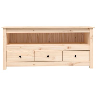 vidaXL TV Cabinet 114x35x52 cm Solid Wood Pine