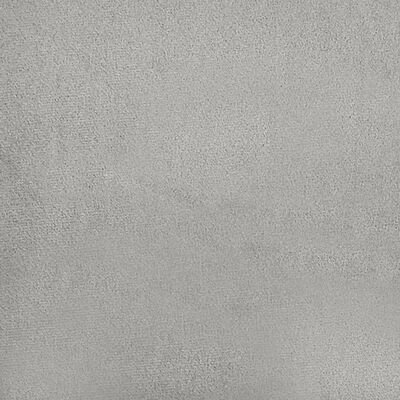 vidaXL Footstool Light Grey 60x50x41 cm Microfibre Fabric