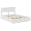 vidaXL Storage Bed with Headboard White 150 x 200 cm Engineered Wood