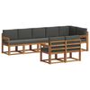 vidaXL Outdoor Sofa Set 8 pcs Natural and Anthracite