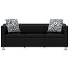vidaXL Sofa Set Artificial Leather 3-Seater and 2-Seater Black