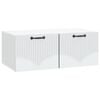 vidaXL Wall-Mounted TV Cabinet White 78.5 x 41 x 30 cm Engineered Wood