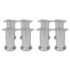 vidaXL Sofa Legs 8 pcs Round Chrome 120 mm