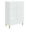 vidaXL Sideboard White 66 x 34.5 x 95 cm Engineered Wood
