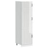 vidaXL Kitchen Cupboard "Lucca" High Gloss White Engineered Wood