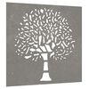 vidaXL Garden Wall Decoration 55x55 cm Corten Steel Tree Design