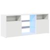 vidaXL TV Cabinet with LED Lights White 120x30x50 cm