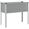 vidaXL Garden Planter Grey 100x45x90 cm Steel