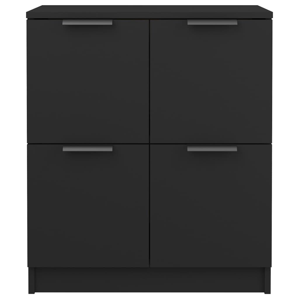 vidaXL Dressoir 100x36x60 cm bewerkt hout zwart eikenkleurig
