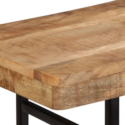 vidaXL Console Table Solid Mango Wood 115x36x76 cm