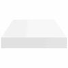 vidaXL Floating Wall Shelf White 50x23x3.8 cm MDF