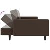vidaXL 2-Seater Sofa Bed Brown Faux Leather