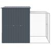 vidaXL Chicken Cage with Run Anthracite 165x251x181 cm Galvanised Steel