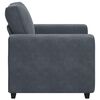 vidaXL Sofa Chair Dark Grey 100x77x82 cm Velvet
