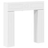 vidaXL Fireplace Surround White 102 x 18 x 100.5 cm Engineered Wood