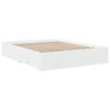 vidaXL Bed Frame with Drawers without Mattress White 150x200 cm King Size
