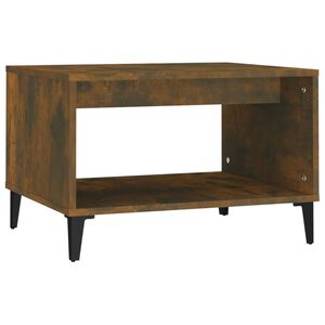 vidaXL Coffee Table Smoked Oak 60x50x40 cm Engineered Wood