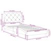 vidaXL Bed Frame without Mattress Black 90x190 cm Velvet