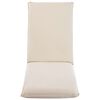 vidaXL Foldable Sunlounger Oxford Fabric Cream White