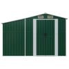 vidaXL Garden Shed Green 277x93x179 cm Galvanised Steel