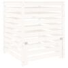 vidaXL Composter White 82.5x82.5x99.5 cm Solid Wood Pine
