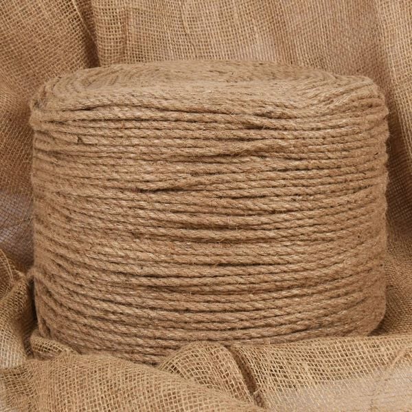 vidaXL Jute Rope 100 m Long 8 mm Thick