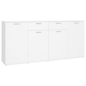 vidaXL Sideboard | White | Engineered wood | Large | Sideboard | Rectangular