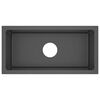 vidaXL Handmade Kitchen Sink Black Stainless Steel