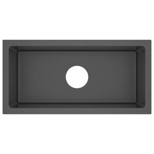 vidaXL Handmade Kitchen Sink Black Stainless Steel