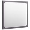 vidaXL Bathroom Mirror High Gloss Grey 40x1.5x37 cm Engineered Wood