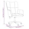 vidaXL Relaxing Chair Cream White Velvet