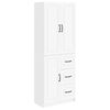 vidaXL Cabinet Set 2 pcs White Engineered Wood