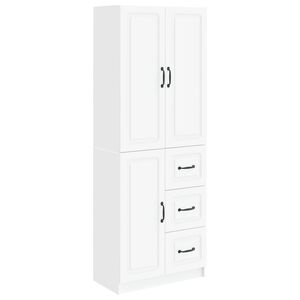 vidaXL Cabinet Set 2 pcs White Engineered Wood