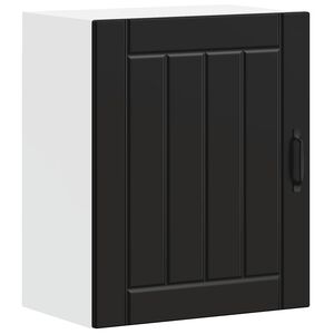 vidaXL Kitchen Wall Cabinet Lucca Black Engineered Wood