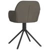 vidaXL Swivel Dining Chairs 2 pcs Dark Grey Velvet