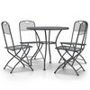 vidaXL 5 Piece Garden Dining Set Expanded Metal Mesh Anthracite
