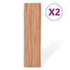 vidaXL Bamboo Fences 2 pcs 100x400 cm