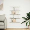 vidaXL Wall Cube Shelf 12 Compartments White Engineered Wood